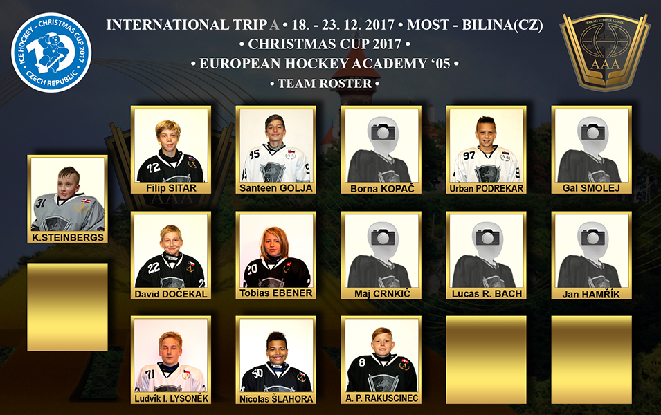 Predbežná zostava EHA – Christmas Cup 2017